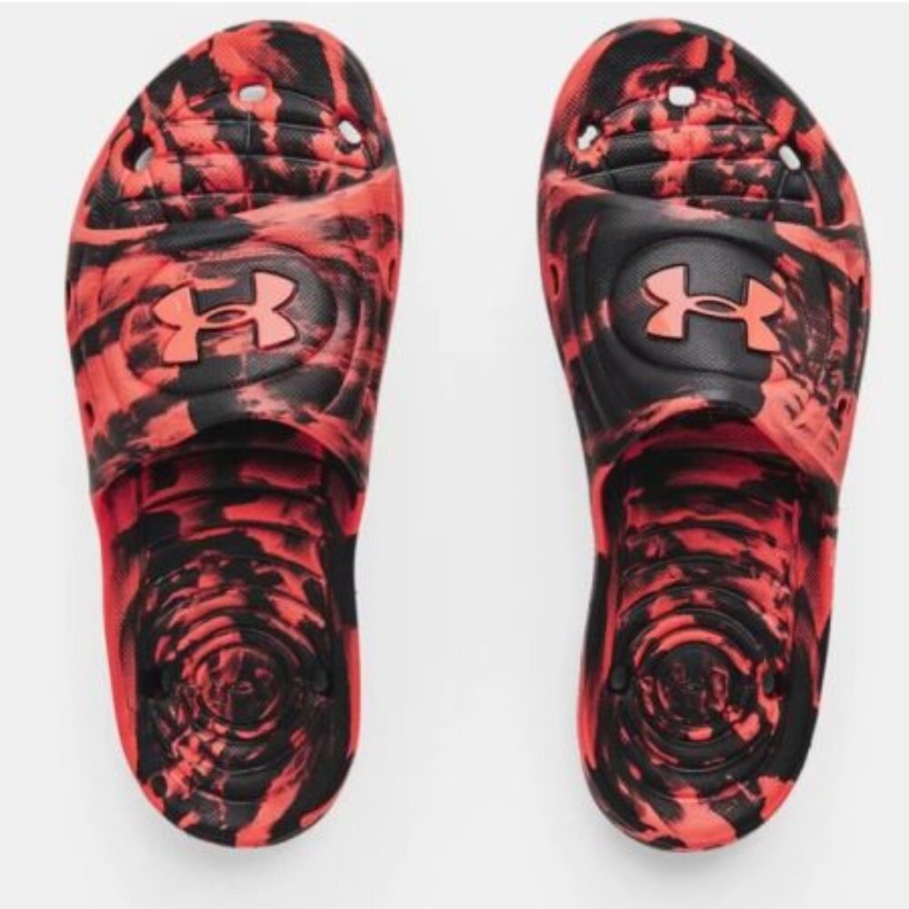 NEW Under Armour Mens Size 18 UA M Locker Camo Slides Flops Shoes Sandals